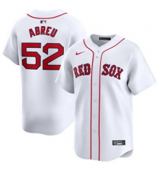 Men Boston Red Sox 52 Wilyer Abreu White 2024 Home Limited Stitched Baseball Jersey Men Boston Red Sox 52 Wilyer Abreu White 2024 Home Limited Stitched Baseball Jersey