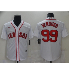Men Boston Red Sox 99 Verdugo White Game 2021 Nike MLB Jersey Men Boston Red Sox 99 Verdugo White Game 2021 Nike MLB Jersey