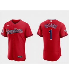 Men Cleveland Guardians 1 Amed Rosario Red Flex Base Stitched Jersey Men Cleveland Guardians 1 Amed Rosario Red Flex Base Stitched Jersey