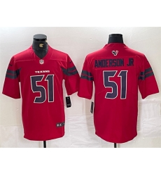 Men Houston Texans 51 Will Anderson Jr Red Vapor Untouchable Stitched Footb Men Houston Texans 51 Will Anderson Jr Red Vapor Untouchable Stitched Footb