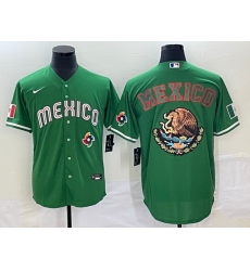 Men Mexico Baseball 2023 Green Team Big Logo World Baseball Classic Stitched Jersey 1 Men Mexico Baseball 2023 Green Team Big Logo World Baseball Classic Stitched Jersey 1