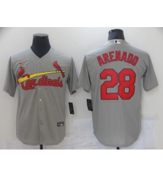 Men Nike St.Louis Cardinals Nolan Arenado 28 Gray Nike Cool Base Jersey Men Nike St.Louis Cardinals Nolan Arenado 28 Gray Nike Cool Base Jersey