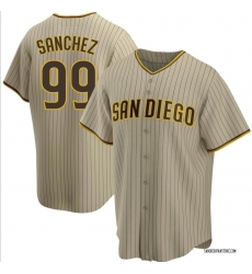 Men Padres 99 Gary Sanchez Brown Nike Cool base Jersey Men Padres 99 Gary Sanchez Brown Nike Cool base Jersey