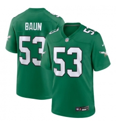 Men Philadelphia Eagles 53 Zack Baun Kelly Green Vapor Limi Men Philadelphia Eagles 53 Zack Baun Kelly Green Vapor Limi