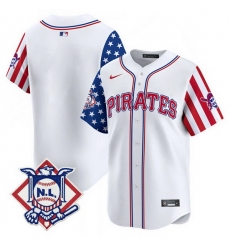 Men Pittsburgh Pirates Blank White 2024 Fourth of July Vapor Limited Stitched Baseball Jersey Men Pittsburgh Pirates Blank White 2024 Fourth of July Vapor Limited Stitched Baseball Jersey
