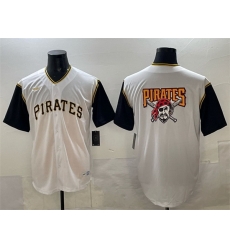 Men Pittsburgh Pirates Team Big Logo White Cool Base Stitched Jersey Men Pittsburgh Pirates Team Big Logo White Cool Base Stitched Jersey