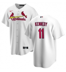 Men St Louis Cardinals 11 Buddy Kennedy White Cool Base Stitched Jersey Men St Louis Cardinals 11 Buddy Kennedy White Cool Base Stitched Jersey
