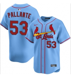 Men St Louis Cardinals 53 Andre Pallante Blue Alternate Limited Stitched Baseball Jersey Men St Louis Cardinals 53 Andre Pallante Blue Alternate Limited Stitched Baseball Jersey