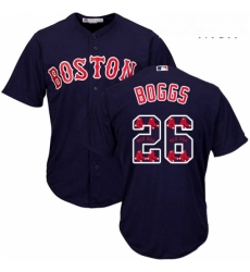 Mens Majestic Boston Red Sox 26 Wade Boggs Authentic Navy Blue Team Logo Fashion Cool Base MLB Jersey Mens Majestic Boston Red Sox 26 Wade Boggs Authentic Navy Blue Team Logo Fashion Cool Base MLB Jersey