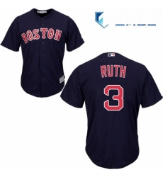 Mens Majestic Boston Red Sox 3 Babe Ruth Replica Navy Blue Alternate Road Cool Base MLB Jersey Mens Majestic Boston Red Sox 3 Babe Ruth Replica Navy Blue Alternate Road Cool Base MLB Jersey
