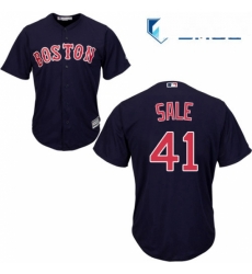 Mens Majestic Boston Red Sox 41 Chris Sale Replica Navy Blue Alternate Road Cool Base MLB Jersey Mens Majestic Boston Red Sox 41 Chris Sale Replica Navy Blue Alternate Road Cool Base MLB Jersey