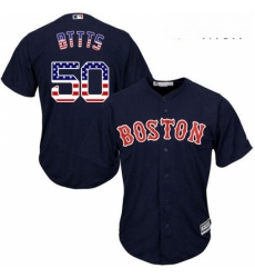 Mens Majestic Boston Red Sox 50 Mookie Betts Authentic Navy Blue USA Flag Fashion Road Cool Base MLB Jersey Mens Majestic Boston Red Sox 50 Mookie Betts Authentic Navy Blue USA Flag Fashion Road Cool Base MLB Jersey
