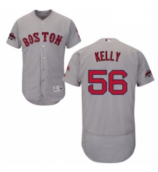 Mens Majestic Boston Red Sox 56 Joe Kelly Grey Road Flex Base Authentic Collection 2018 World Series Jersey Mens Majestic Boston Red Sox 56 Joe Kelly Grey Road Flex Base Authentic Collection 2018 World Series Jersey