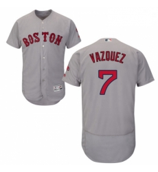 Mens Majestic Boston Red Sox 7 Christian Vazquez Grey Road Flex Base Authentic Collection MLB Jersey Mens Majestic Boston Red Sox 7 Christian Vazquez Grey Road Flex Base Authentic Collection MLB Jersey