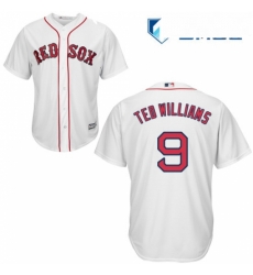 Mens Majestic Boston Red Sox 9 Ted Williams Replica White Home Cool Base MLB Jersey Mens Majestic Boston Red Sox 9 Ted Williams Replica White Home Cool Base MLB Jersey