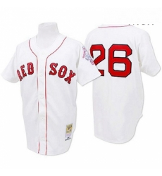 Mens Mitchell and Ness 1987 Boston Red Sox 26 Wade Boggs Replica White Throwback MLB Jersey Mens Mitchell and Ness 1987 Boston Red Sox 26 Wade Boggs Replica White Throwback MLB Jersey