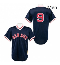Mens Mitchell and Ness 1990 Boston Red Sox 9 Ted Williams Replica Navy Blue Throwback MLB Jersey Mens Mitchell and Ness 1990 Boston Red Sox 9 Ted Williams Replica Navy Blue Throwback MLB Jersey