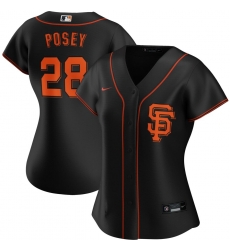 San Francisco New York Giants 28 Buster Posey Nike Women Alternate 2020 MLB Player Jersey Black San Francisco New York Giants 28 Buster Posey Nike Women Alternate 2020 MLB Player Jersey Black