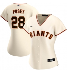 San Francisco New York Giants 28 Buster Posey Nike Women Home 2020 MLB Player Jersey Cream San Francisco New York Giants 28 Buster Posey Nike Women Home 2020 MLB Player Jersey Cream