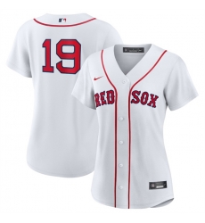 Women Boston Red Sox 19 Roman Anthony White No Name Cool Base Stitched Jersey