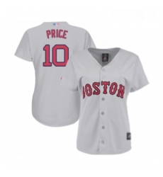 Womens Boston Red Sox 10 David Price Replica Grey Road Baseball Jersey Womens Boston Red Sox 10 David Price Replica Grey Road Baseball Jersey