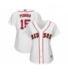Womens Boston Red Sox 15 Dustin Pedroia Authentic White 2019 Gold Program Cool Base Baseball Jersey Womens Boston Red Sox 15 Dustin Pedroia Authentic White 2019 Gold Program Cool Base Baseball Jersey