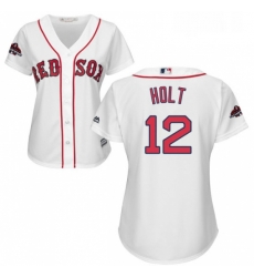 Womens Majestic Boston Red Sox 12 Brock Holt Authentic White Home 2018 World Series Champions MLB Jersey Womens Majestic Boston Red Sox 12 Brock Holt Authentic White Home 2018 World Series Champions MLB Jersey