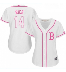 Womens Majestic Boston Red Sox 14 Jim Rice Authentic White Fashion MLB Jersey Womens Majestic Boston Red Sox 14 Jim Rice Authentic White Fashion MLB Jersey