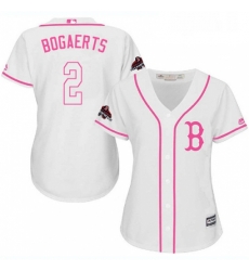 Womens Majestic Boston Red Sox 2 Xander Bogaerts Authentic White Fashion 2018 World Series Champions MLB Jersey Womens Majestic Boston Red Sox 2 Xander Bogaerts Authentic White Fashion 2018 World Series Champions MLB Jersey