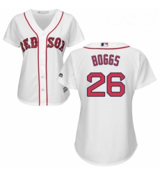 Womens Majestic Boston Red Sox 26 Wade Boggs Authentic White Home MLB Jersey Womens Majestic Boston Red Sox 26 Wade Boggs Authentic White Home MLB Jersey