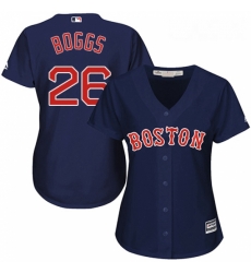 Womens Majestic Boston Red Sox 26 Wade Boggs Replica Navy Blue Alternate Road MLB Jersey Womens Majestic Boston Red Sox 26 Wade Boggs Replica Navy Blue Alternate Road MLB Jersey
