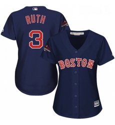 Womens Majestic Boston Red Sox 3 Babe Ruth Authentic Navy Blue Alternate Road 2018 World Series Champions MLB Jersey Womens Majestic Boston Red Sox 3 Babe Ruth Authentic Navy Blue Alternate Road 2018 World Series Champions MLB Jersey