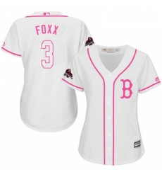 Womens Majestic Boston Red Sox 3 Jimmie Foxx Authentic White Fashion 2018 World Series Champions MLB Jersey Womens Majestic Boston Red Sox 3 Jimmie Foxx Authentic White Fashion 2018 World Series Champions MLB Jersey