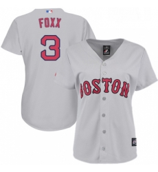 Womens Majestic Boston Red Sox 3 Jimmie Foxx Replica Grey Road MLB Jersey Womens Majestic Boston Red Sox 3 Jimmie Foxx Replica Grey Road MLB Jersey