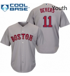 Youth Majestic Boston Red Sox 11 Rafael Devers Replica Grey Road Cool Base MLB Jersey Youth Majestic Boston Red Sox 11 Rafael Devers Replica Grey Road Cool Base MLB Jersey