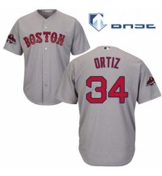 Youth Majestic Boston Red Sox 34 David Ortiz Authentic Grey Road Cool Base 2018 World Series Champions MLB Jersey Youth Majestic Boston Red Sox 34 David Ortiz Authentic Grey Road Cool Base 2018 World Series Champions MLB Jersey