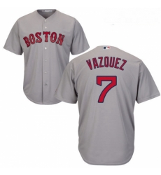 Youth Majestic Boston Red Sox 7 Christian Vazquez Authentic Grey Road Cool Base MLB Jersey Youth Majestic Boston Red Sox 7 Christian Vazquez Authentic Grey Road Cool Base MLB Jersey
