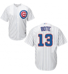 Cubs 13 David Bote White Strip New Cool Base Stitched Baseball Jersey Cubs 13 David Bote White Strip New Cool Base Stitched Baseball Jersey