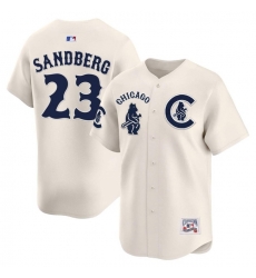 Men Chicago Cubs 23 Ryne Sandberg Cream Special Vapor Premier Limited Stitched Baseball Jersey Men Chicago Cubs 23 Ryne Sandberg Cream Special Vapor Premier Limited Stitched Baseball Jersey