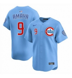 Men Chicago Cubs 9 Miguel Amaya Blue 2024 25 2nd Alternate Limited Stitched Baseball Jersey