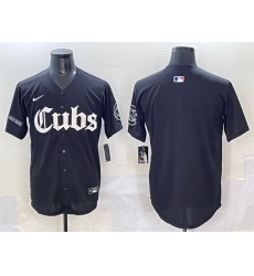 Men Chicago Cubs Blank Black 27Gothic North Side Edition 27 Vapor Premier Limited Stitched Baseball Jersey Men Chicago Cubs Blank Black 27Gothic North Side Edition 27 Vapor Premier Limited Stitched Baseball Jersey