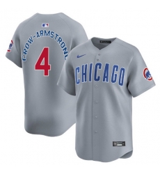 Men Chicago Cubs Pete Crow-Armstrong Gray City Connect Stitched MLB Jersey