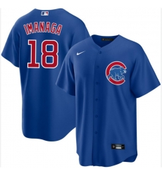 Men Chicago Cubs Shota Imanaga #18 Blue Flex Base Nike Stitched MLB jersey Men Chicago Cubs Shota Imanaga #18 Blue Flex Base Nike Stitched MLB jersey