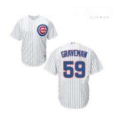 Mens Chicago Cubs 59 Kendall Graveman Replica White Home Cool Base Baseball Jersey Mens Chicago Cubs 59 Kendall Graveman Replica White Home Cool Base Baseball Jersey