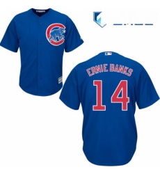 Mens Majestic Chicago Cubs 14 Ernie Banks Replica Royal Blue Alternate Cool Base MLB Jersey Mens Majestic Chicago Cubs 14 Ernie Banks Replica Royal Blue Alternate Cool Base MLB Jersey