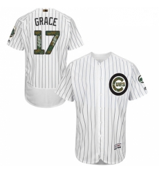 Mens Majestic Chicago Cubs 17 Mark Grace Authentic White 2016 Memorial Day Fashion Flex Base MLB Jersey Mens Majestic Chicago Cubs 17 Mark Grace Authentic White 2016 Memorial Day Fashion Flex Base MLB Jersey