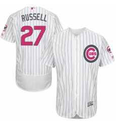 Mens Majestic Chicago Cubs 27 Addison Russell Authentic White 2016 Mothers Day Fashion Flex Base MLB Jersey Mens Majestic Chicago Cubs 27 Addison Russell Authentic White 2016 Mothers Day Fashion Flex Base MLB Jersey