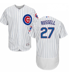 Mens Majestic Chicago Cubs 27 Addison Russell White Home Flex Base Authentic Collection MLB Jersey Mens Majestic Chicago Cubs 27 Addison Russell White Home Flex Base Authentic Collection MLB Jersey