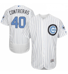 Mens Majestic Chicago Cubs 40 Willson Contreras Authentic White 2016 Fathers Day Fashion Flex Base MLB Jersey Mens Majestic Chicago Cubs 40 Willson Contreras Authentic White 2016 Fathers Day Fashion Flex Base MLB Jersey