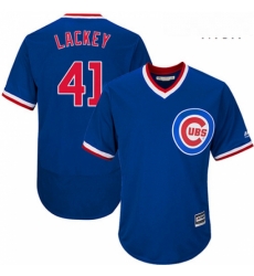 Mens Majestic Chicago Cubs 41 John Lackey Replica Royal Blue Cooperstown Cool Base MLB Jersey Mens Majestic Chicago Cubs 41 John Lackey Replica Royal Blue Cooperstown Cool Base MLB Jersey